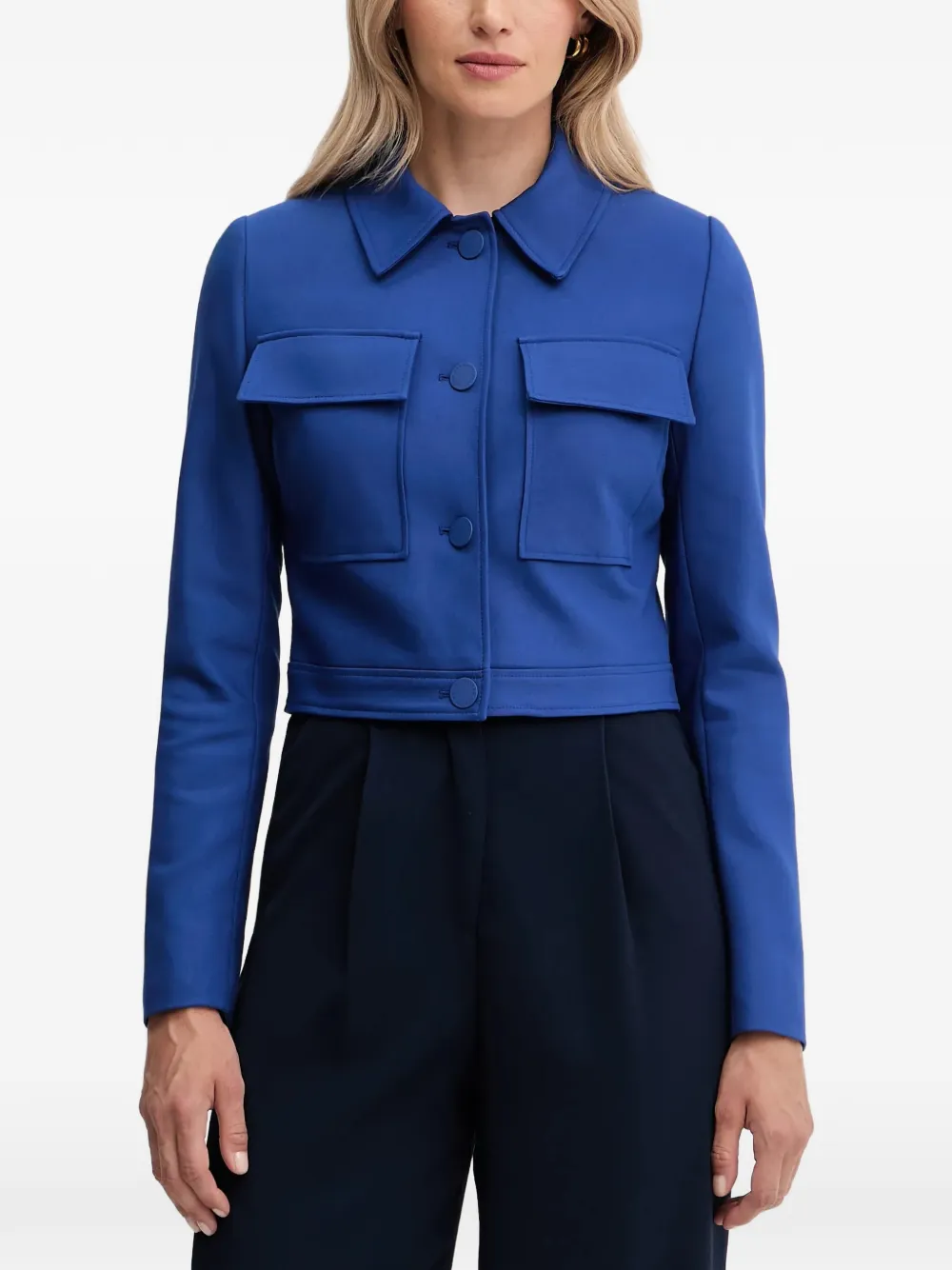 Morgan flap-pocket jacket - Blu