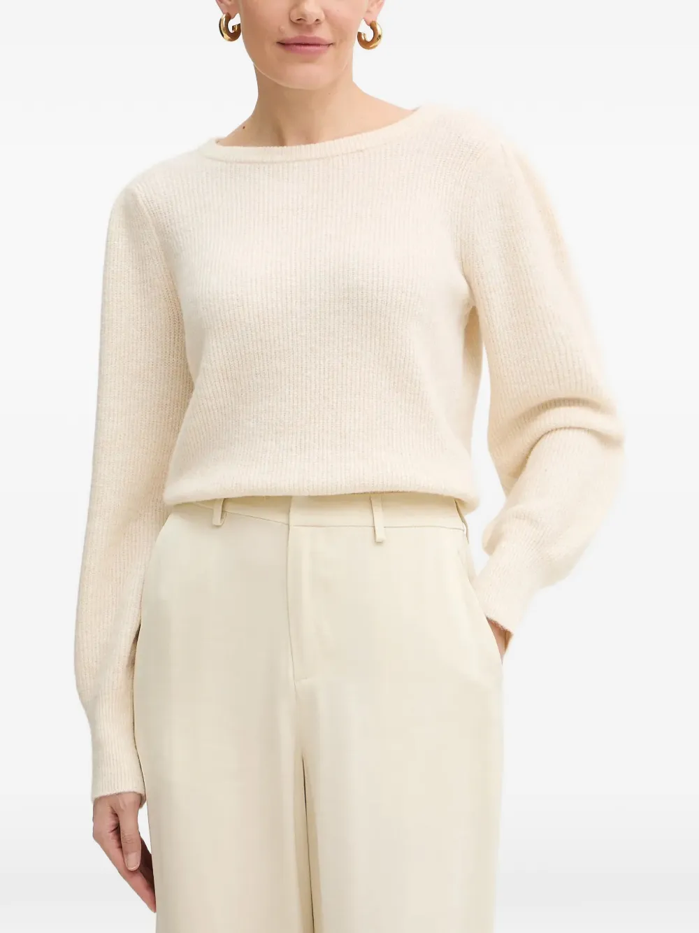 Morgan puffed-sleeves sweater