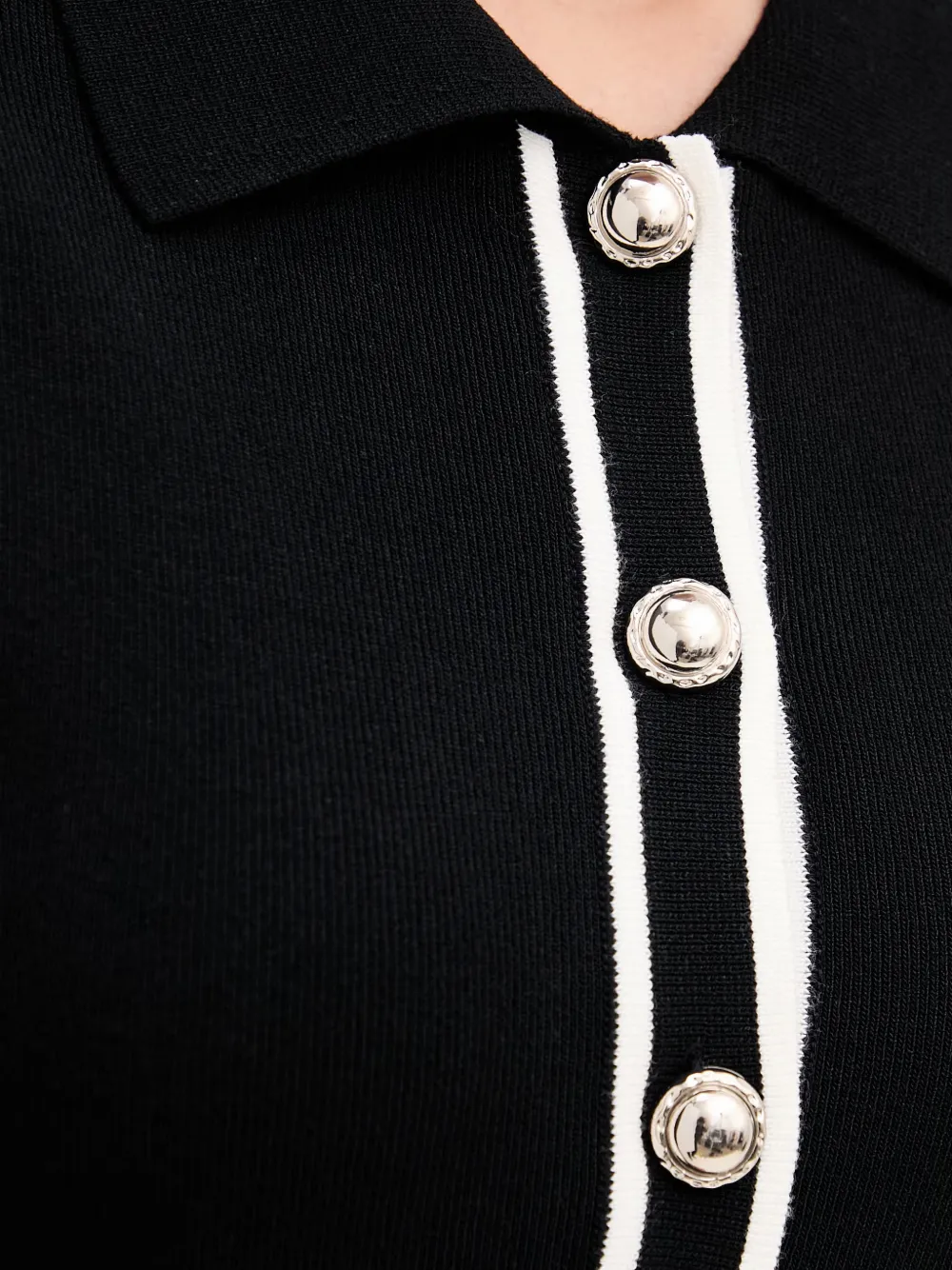 Morgan Mini-polojurk met plooirok Zwart