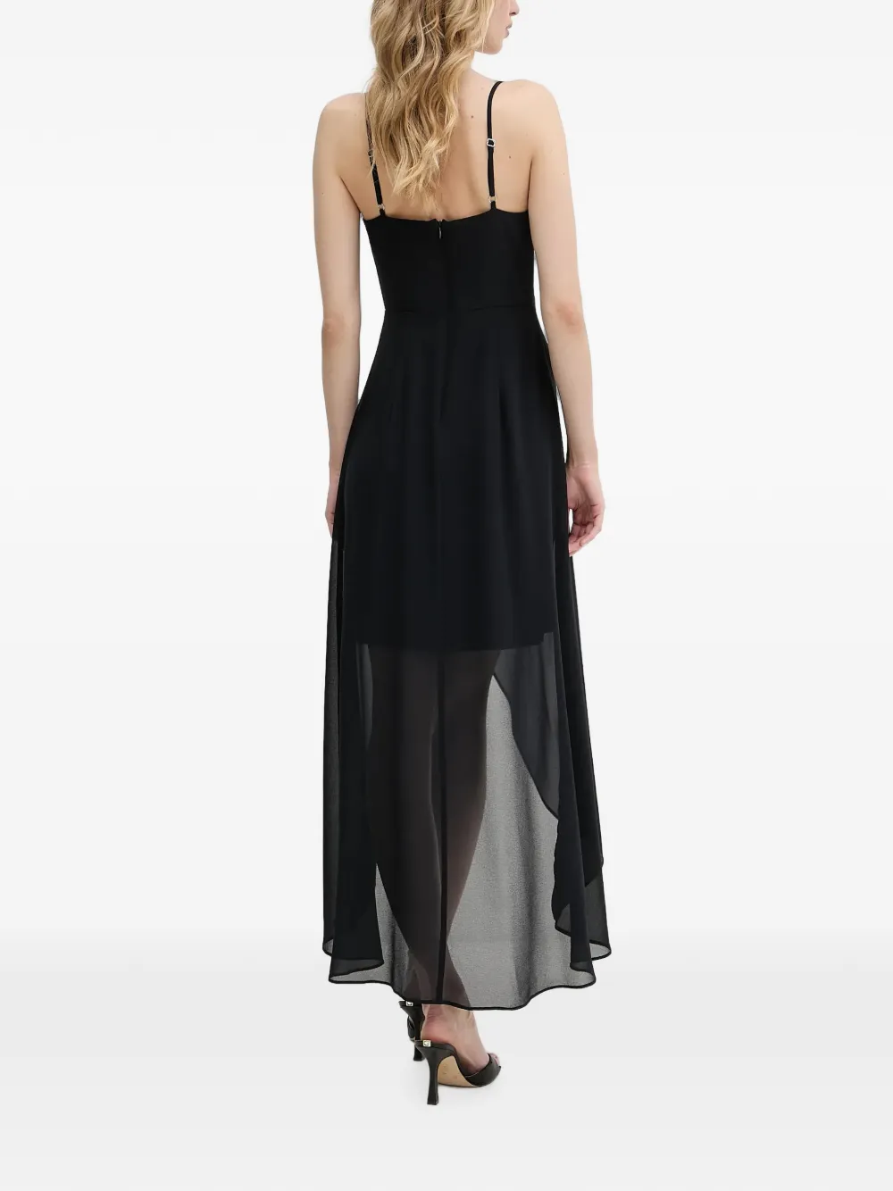Morgan Jurk met asymmetrische zoom en kettingband Blauw
