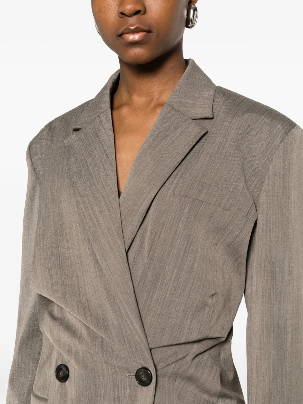 IRO Blazer met dubbele rij knopen Beige