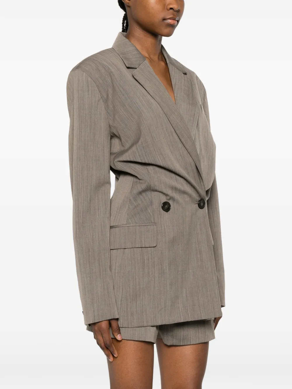 IRO Blazer met dubbele rij knopen Beige