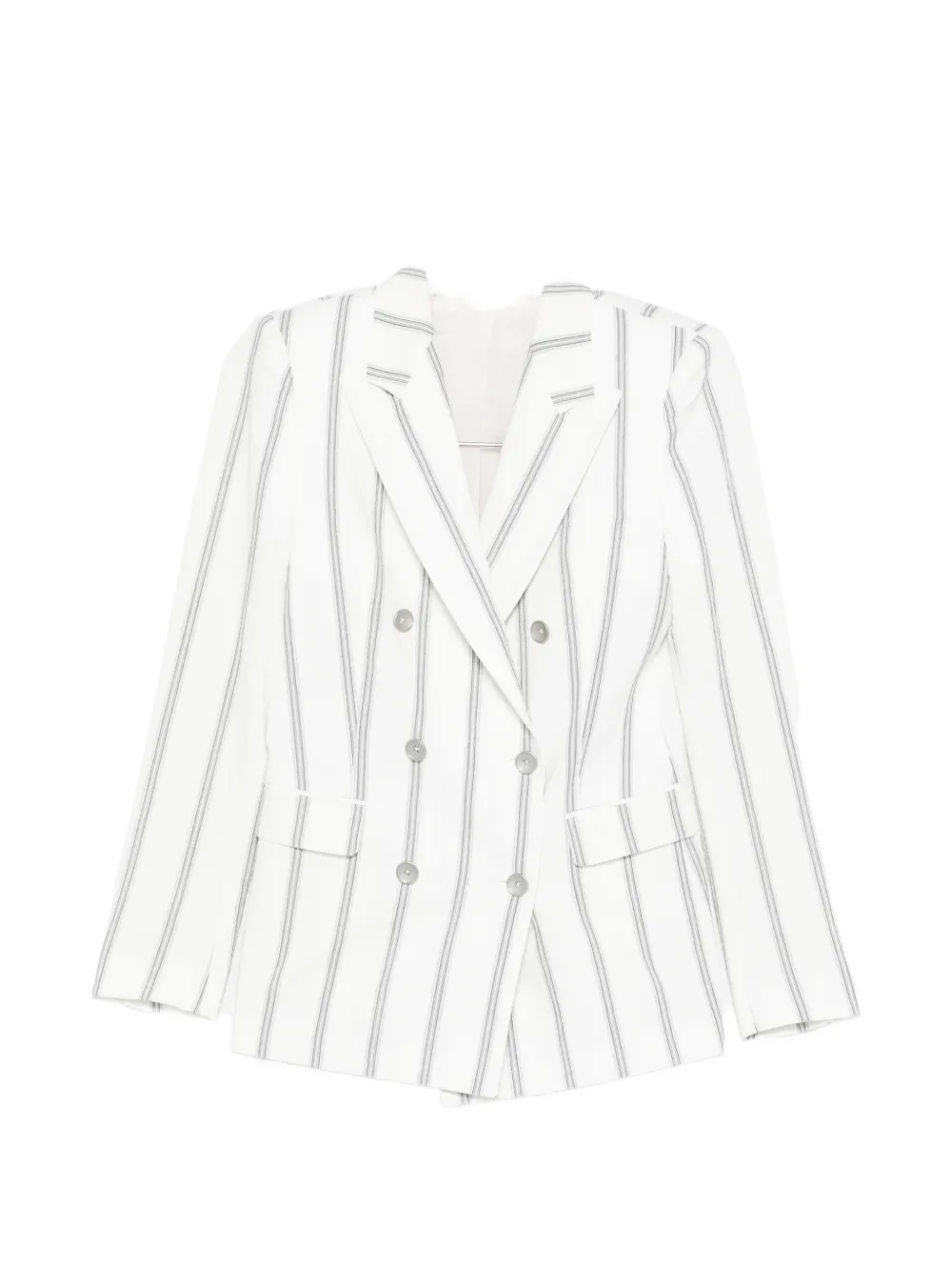 Tagliatore double-breasted striped suit - Bianco