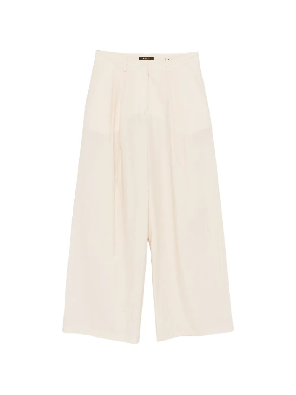 Moorer pleated wide-leg trousers - Toni neutri