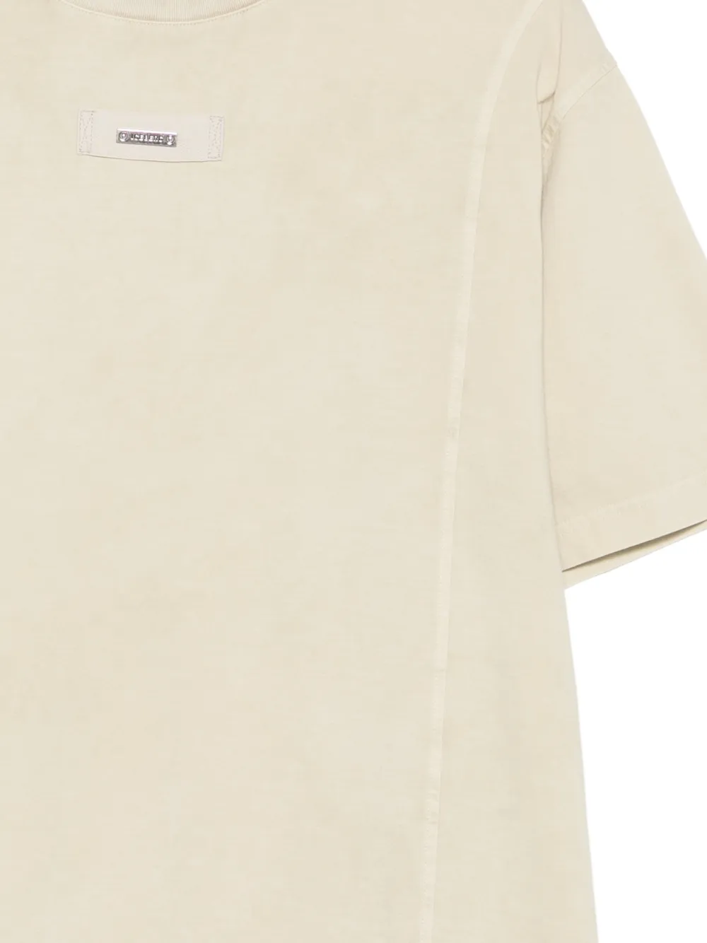 Iceberg T-shirt met logoplakkaat Beige