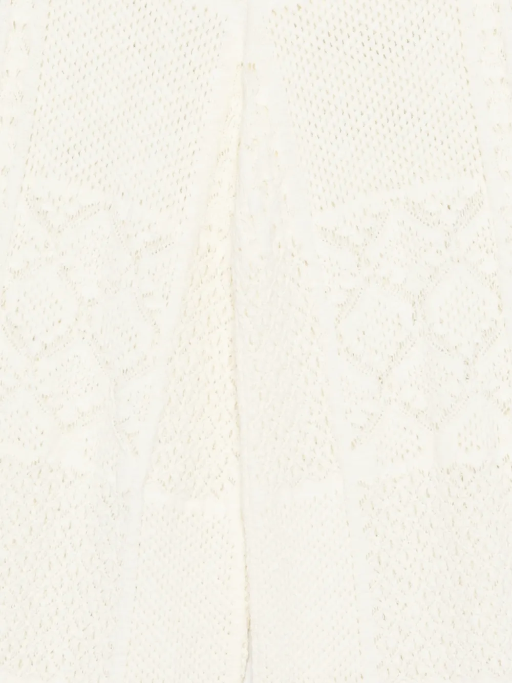 Ba&Sh Gehaakte broek met patchwork Beige
