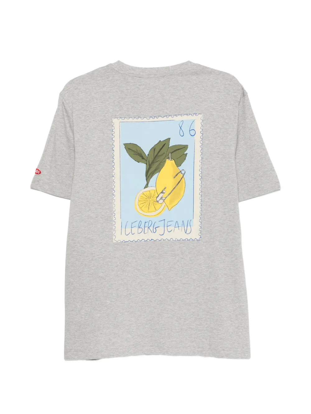 Iceberg T-shirt met 5D grafische print Grijs