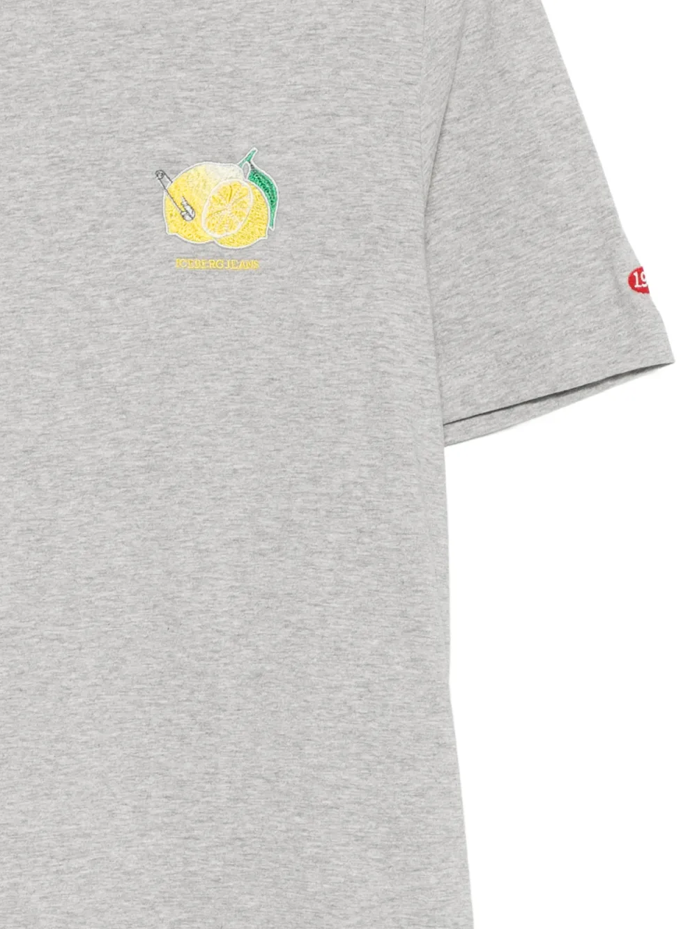 Iceberg T-shirt met 5D grafische print Grijs