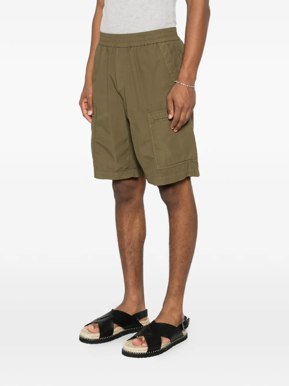 Iceberg Shorts met cargo zak Groen