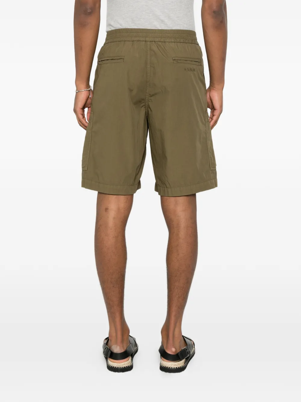 Iceberg Shorts met cargo zak Groen