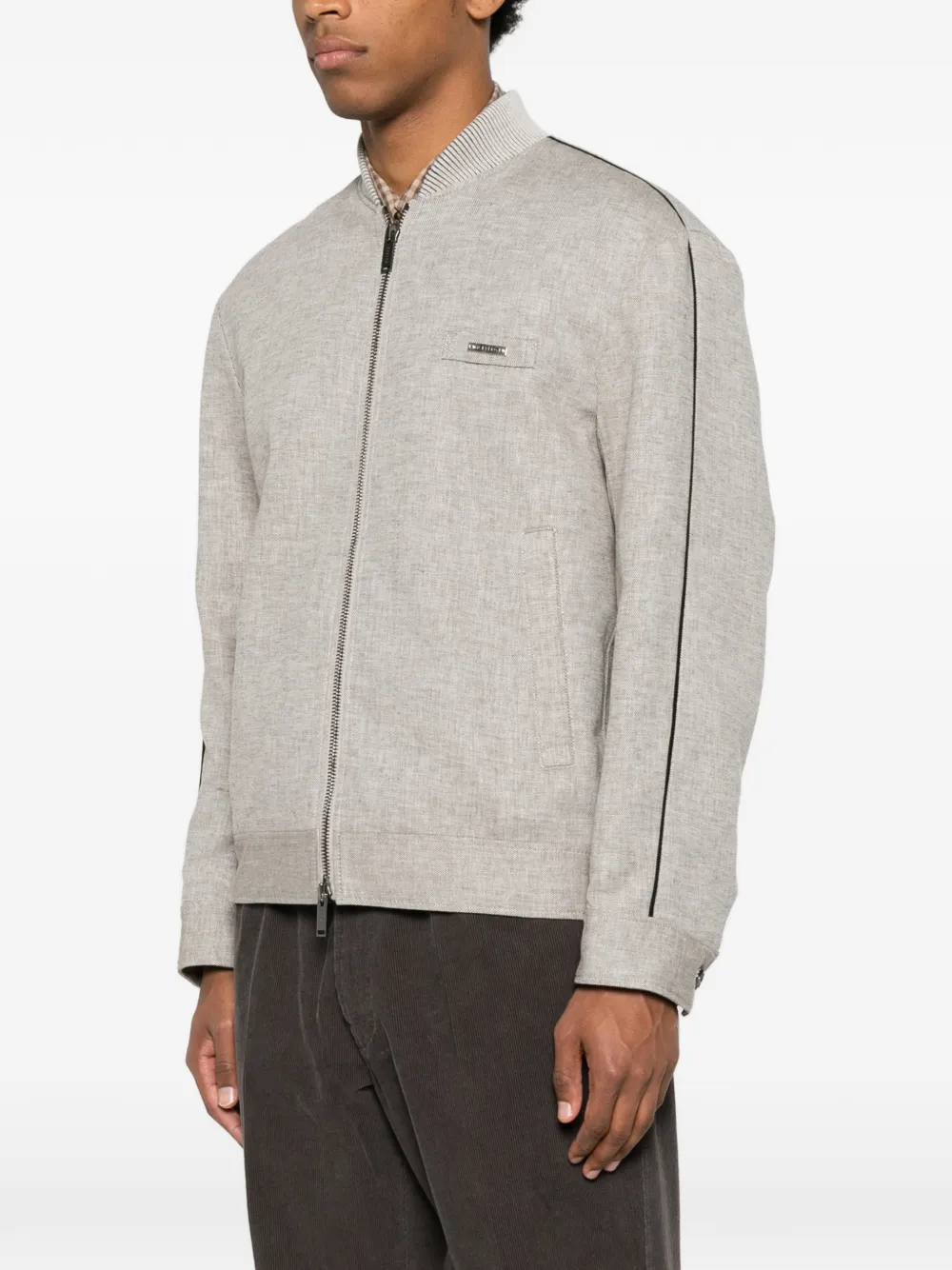 Iceberg Jack met zijstreep en logoplakkaat Grijs