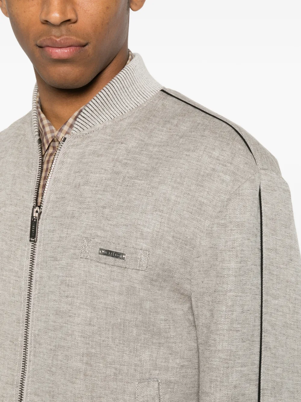 Iceberg Jack met zijstreep en logoplakkaat Grijs