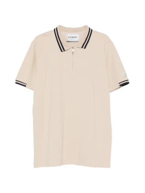 Iceberg zip-fastening polo shirt