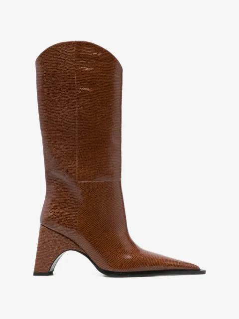 Coperni cowboy Bridge lizard print boots