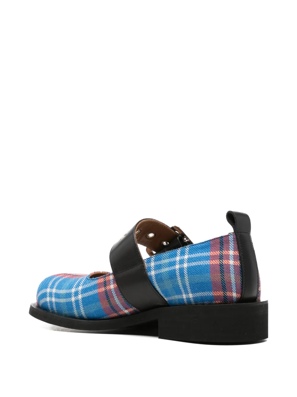 Charles Jeffrey Loverboy Geruite pumps met gesp Blauw