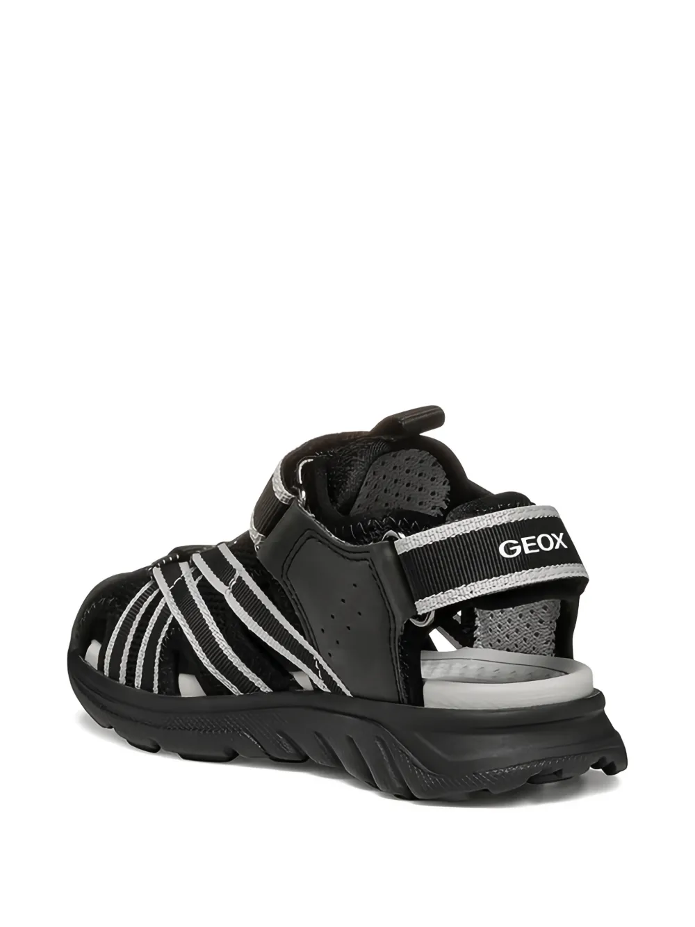 Geox Kids Airadyum strap sandals Zwart