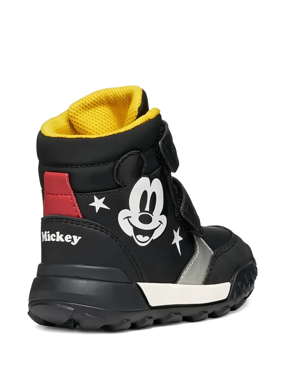 Geox Kids x Disney Mickey Mouse Trekkyup ABX laarzen met ronde neus Zwart
