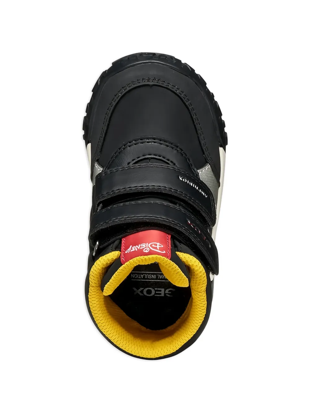 Geox Kids x Disney Mickey Mouse Trekkyup ABX laarzen met ronde neus Zwart