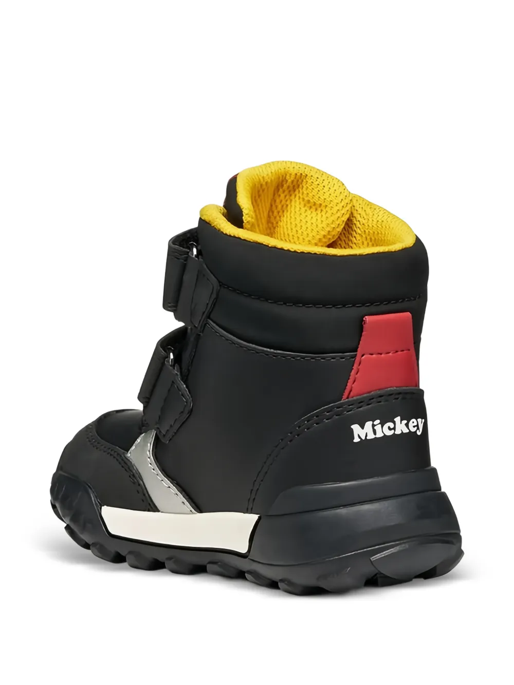 Geox Kids x Disney Mickey Mouse Trekkyup ABX laarzen met ronde neus Zwart