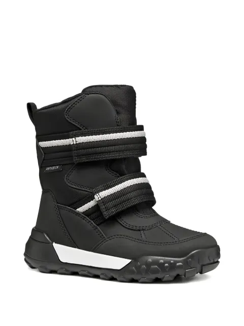 Geox Kids Trekkyup Abx striped strap boots