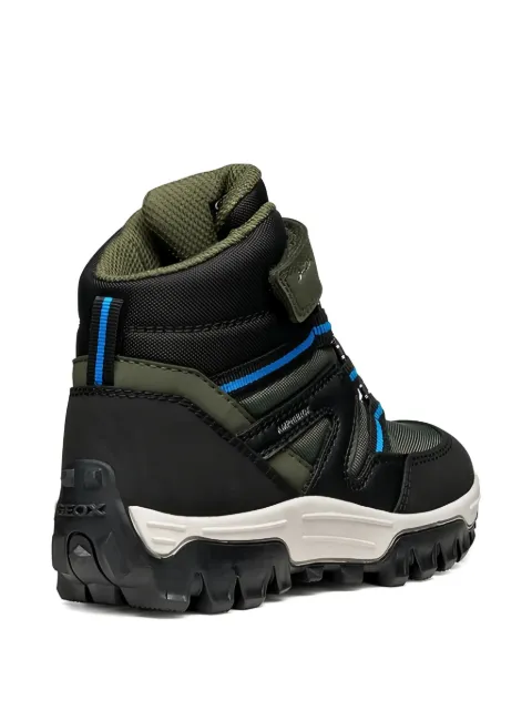 Geox Kids lace-up strap boots