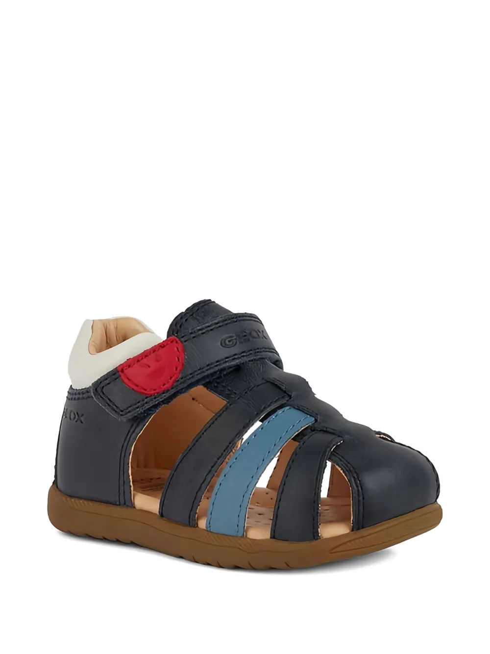 Geox Kids Gestreepte sandalen Blauw
