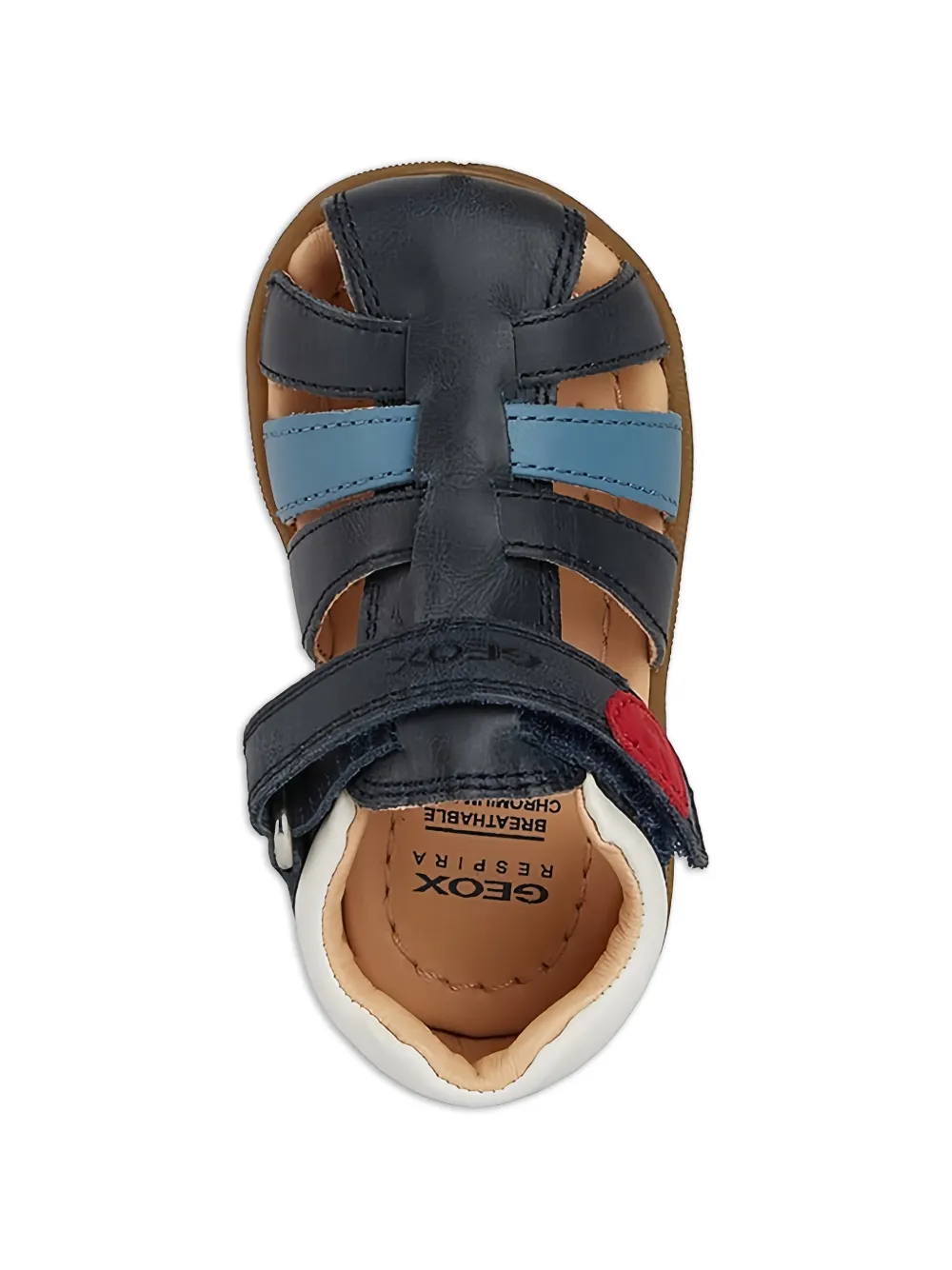 Geox Kids Gestreepte sandalen Blauw