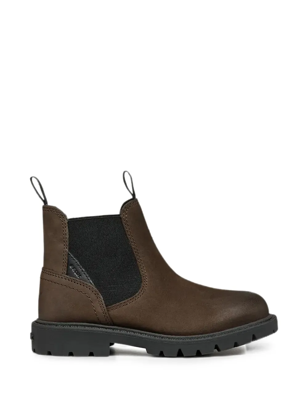 Geox Kids Shaylax enkellaarzen met elastisch vlak Bruin