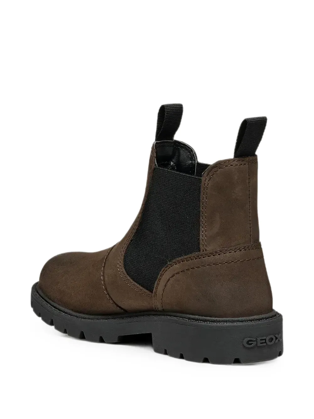 Geox Kids Shaylax enkellaarzen met elastisch vlak Bruin
