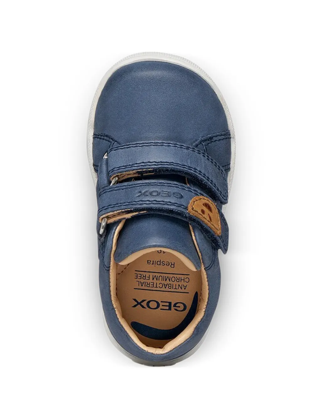 Geox Kids leather sneakers Blauw