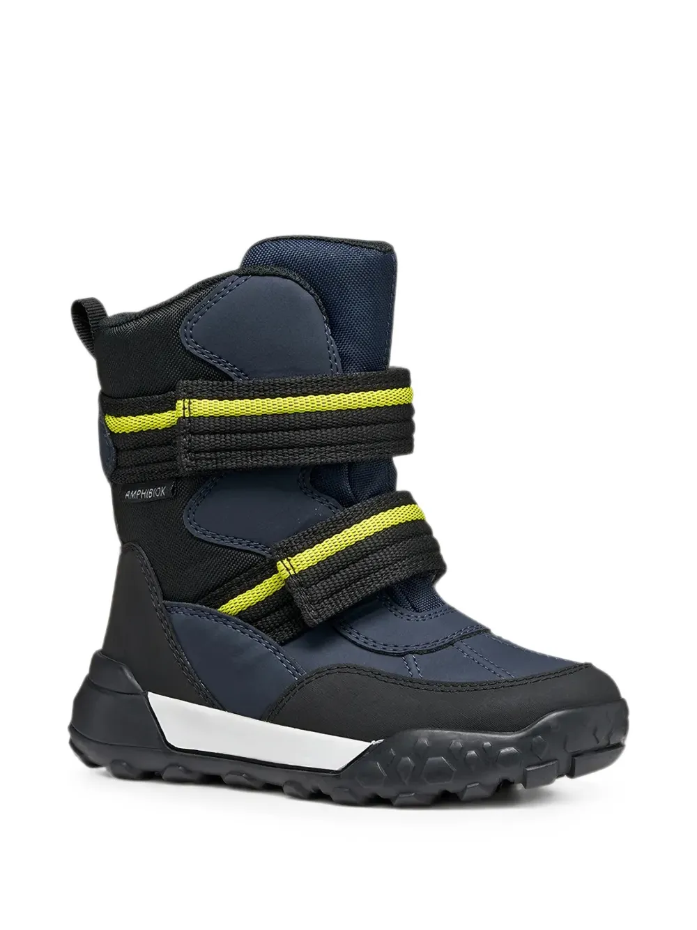 Geox Kids Trekkyup Abx stripe strap boots - Blu