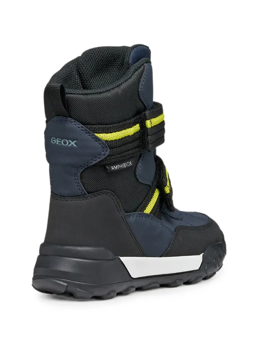 Geox Kids Trekkyup Abx stripe strap boots Blauw