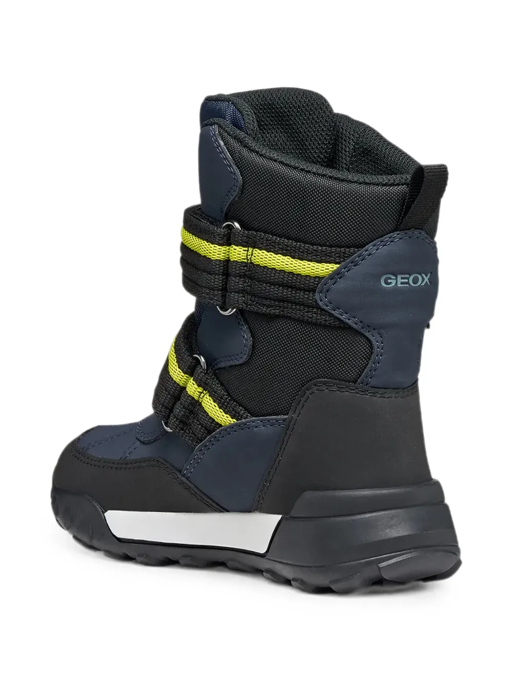 Geox Kids Trekkyup Abx stripe strap boots Blauw