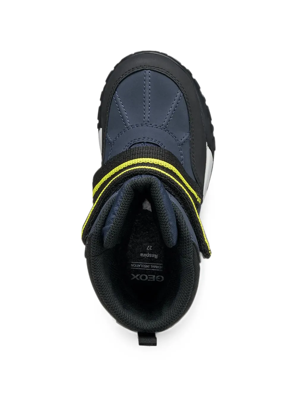 Geox Kids Trekkyup Abx stripe strap boots Blauw