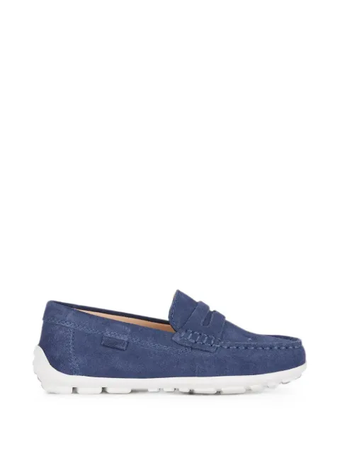 Geox Kids New Fast suede penny loafers