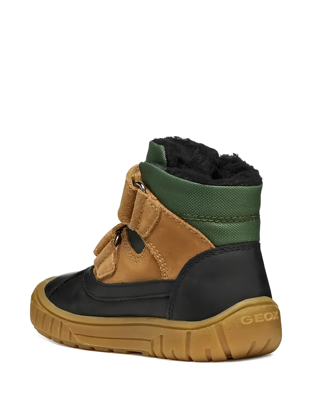 Geox Kids OMAR laarzen met klittenband en vlakken Zwart