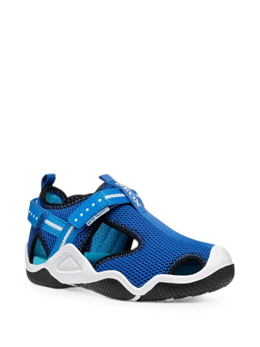 Geox Kids Wader mesh touch-strap sandals Blauw