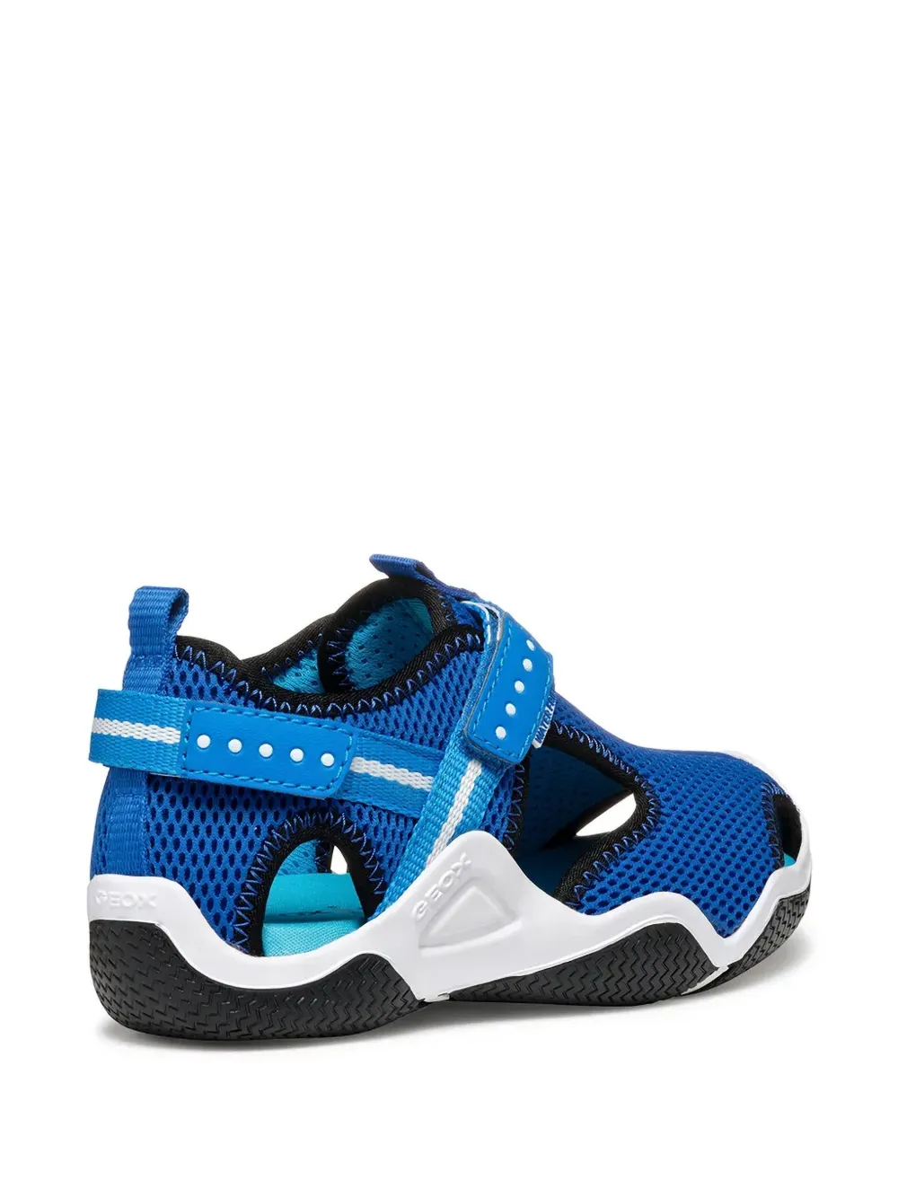 Geox Kids Wader mesh touch-strap sandals Blauw
