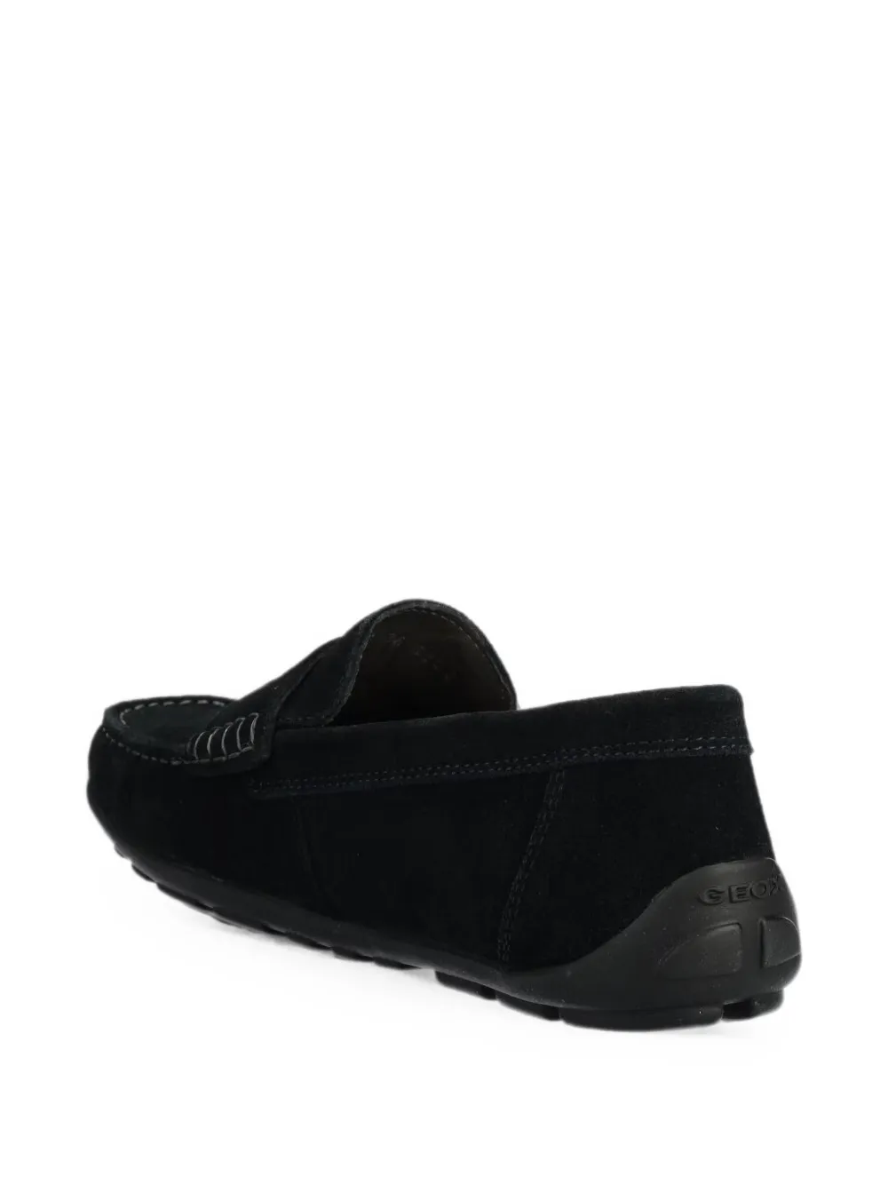 Geox Kids New Fast suede slip-on loafers Blauw