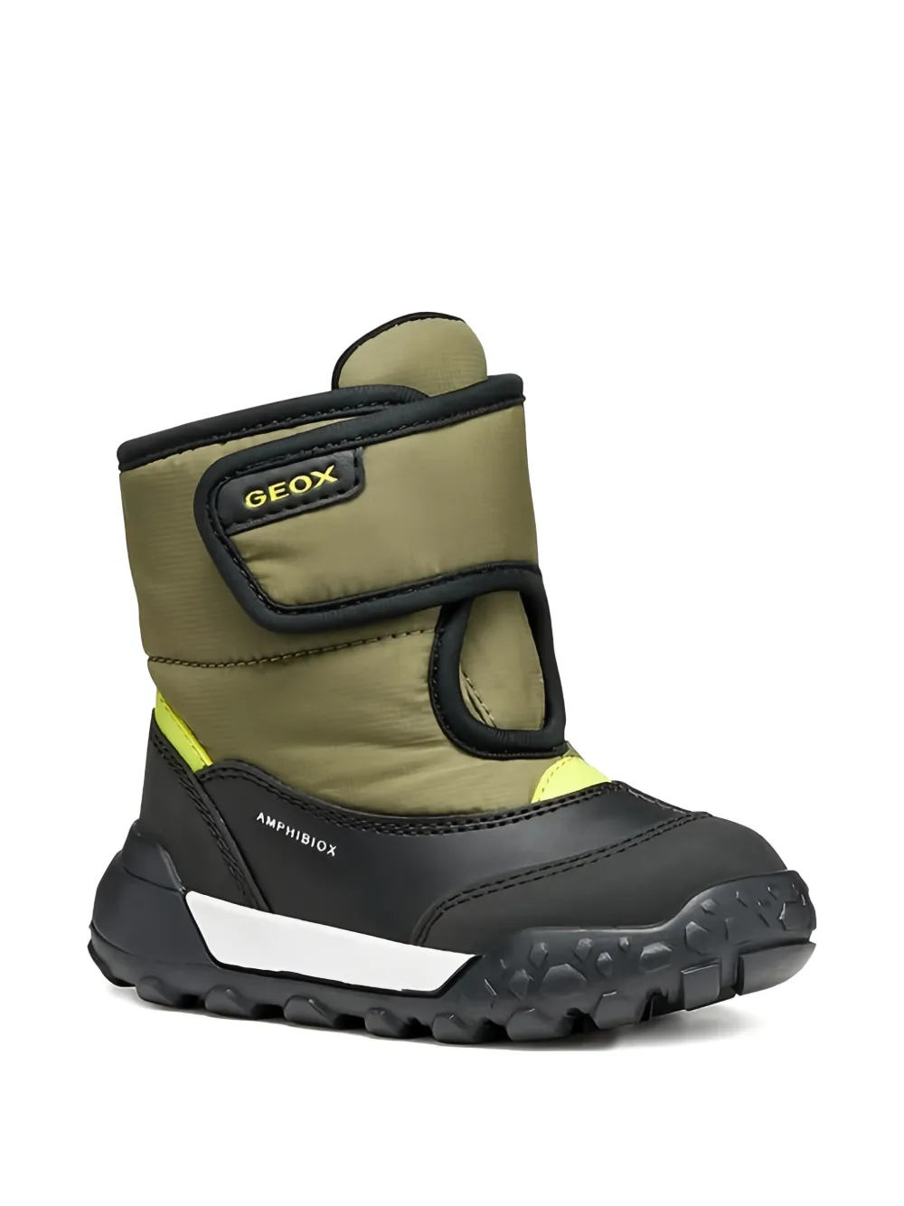 Geox Kids Trekkyup ABX enkellaarzen met klittenband Groen