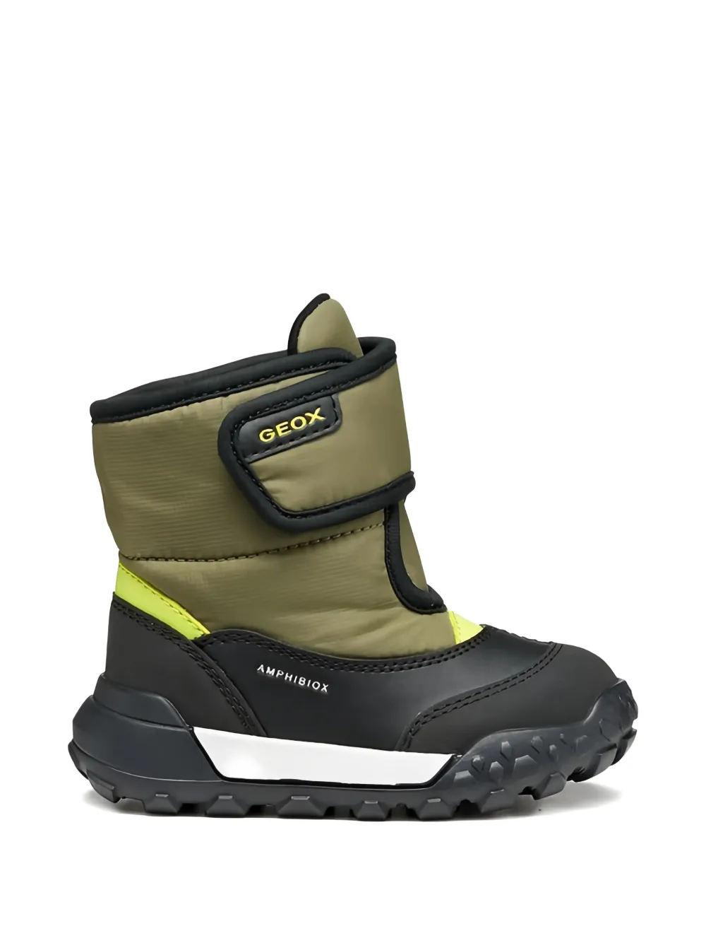 Geox Kids Trekkyup ABX enkellaarzen met klittenband Groen