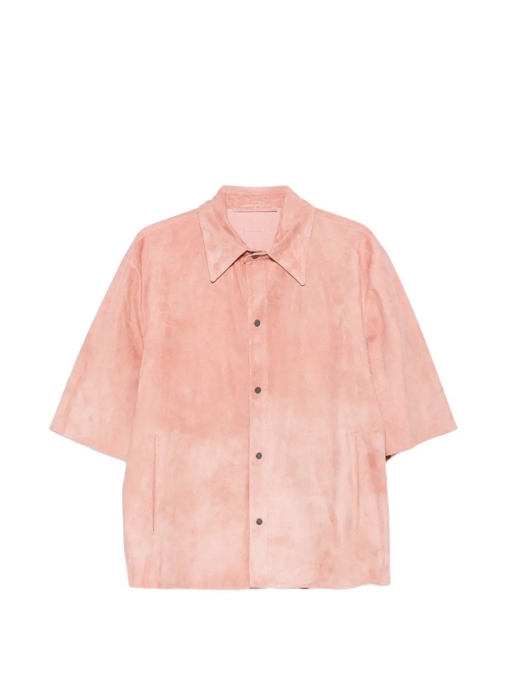 Salvatore Santoro button suede shirt - Rosa