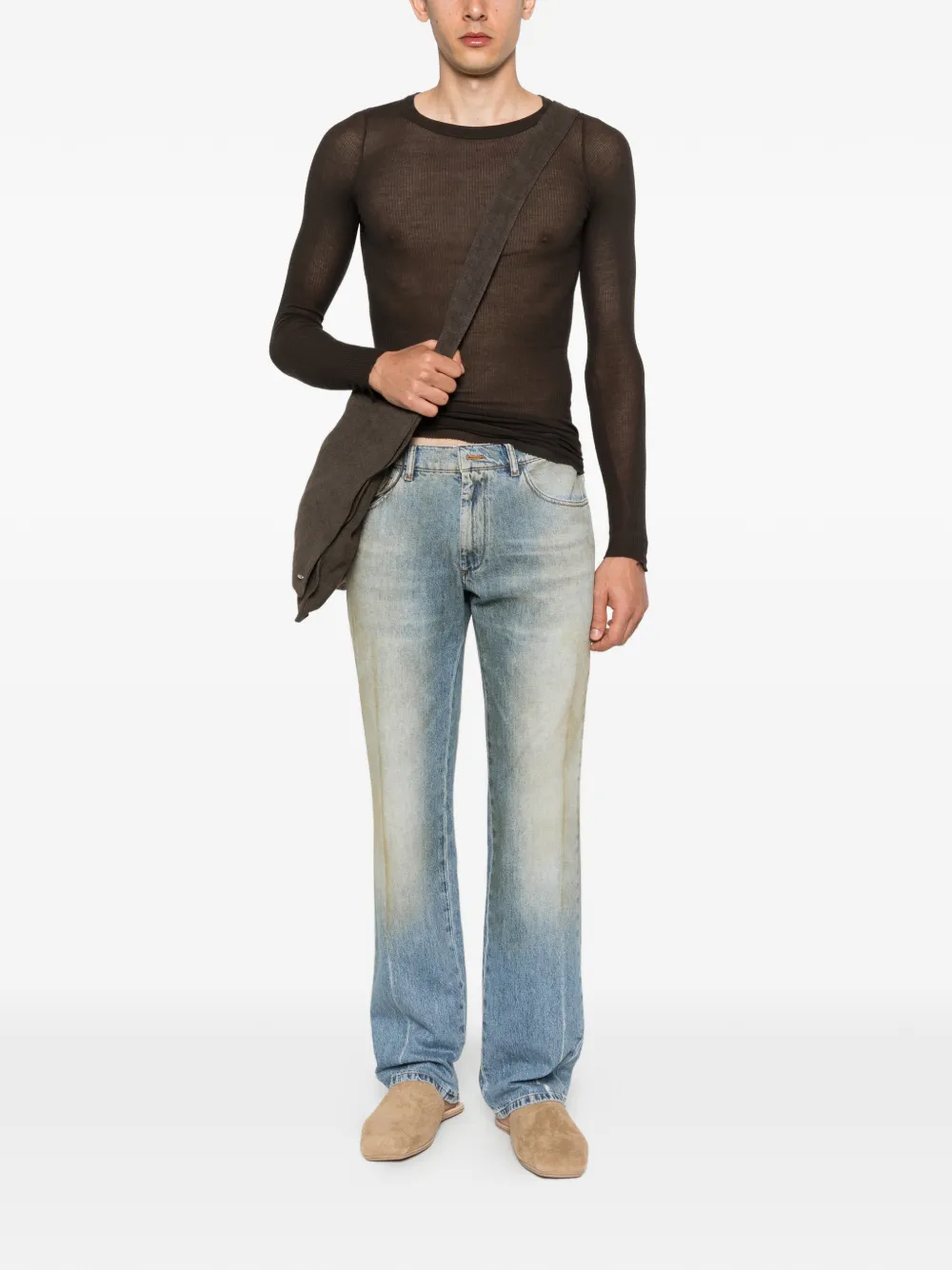 MM6 Maison Margiela Jeans met vijf zakken Blauw