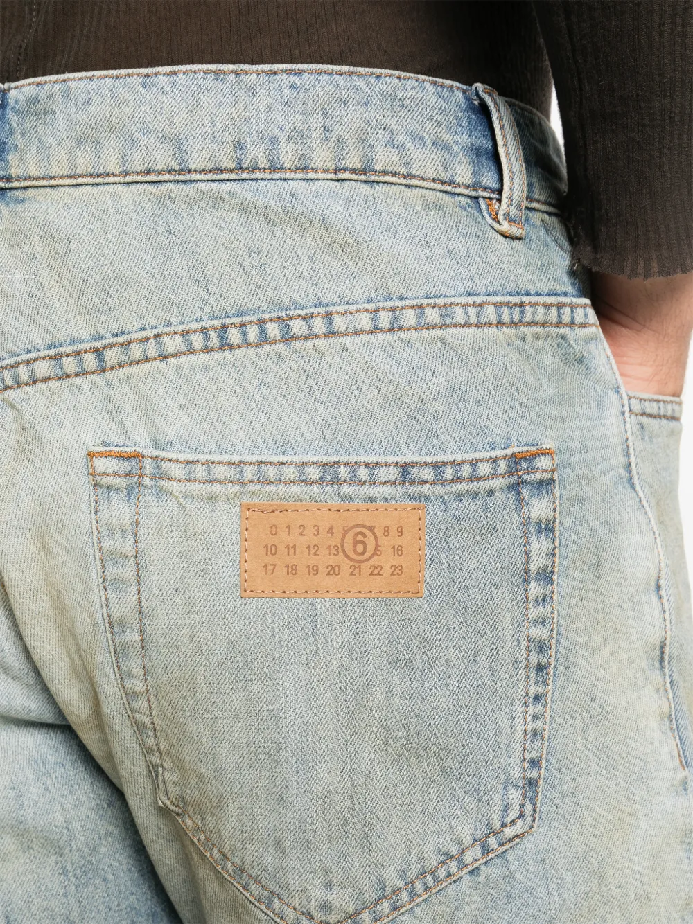 MM6 Maison Margiela Jeans met vijf zakken Blauw