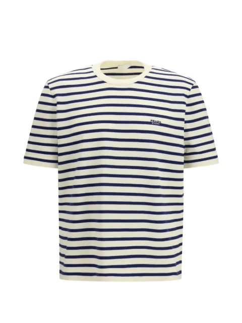 Prada striped crew-neck T-shirt
