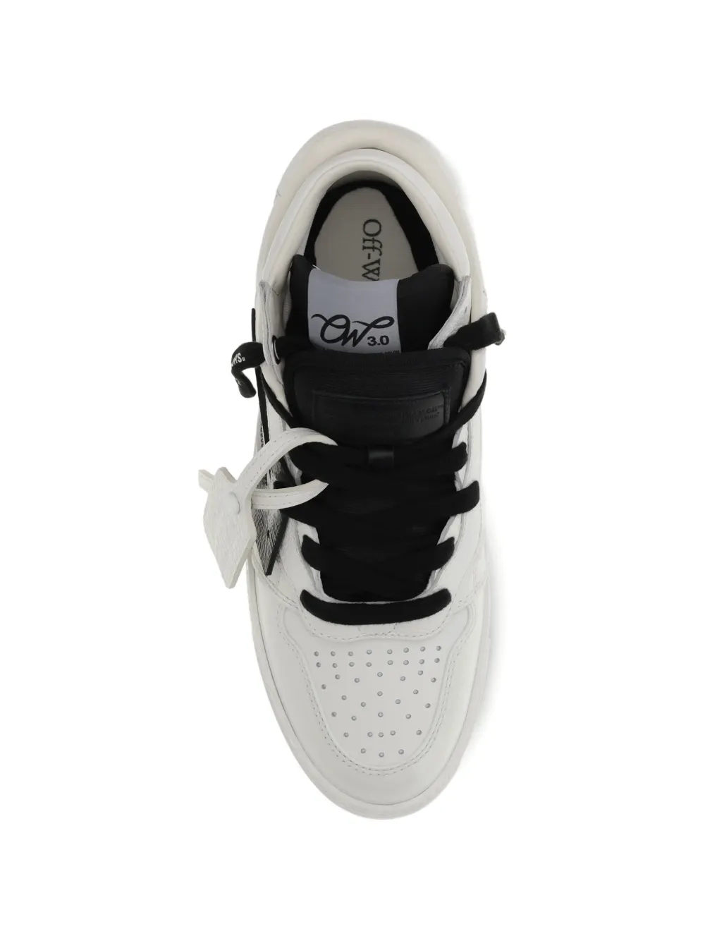 Off-White 3.0 Floating Arrow lace-up leather sneakers Wit