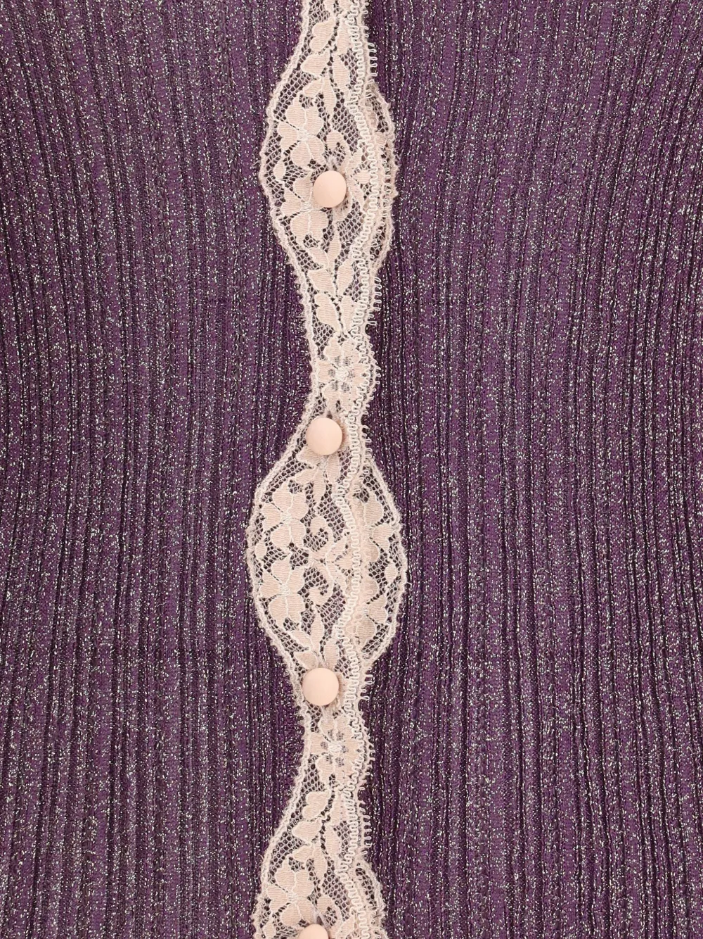 Valentino Garavani Vest met kanten afwerking Paars