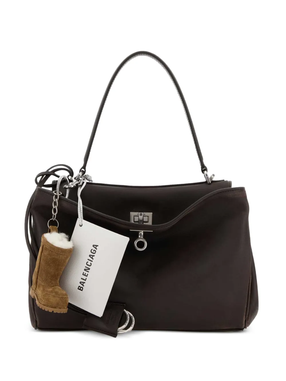 Balenciaga Rodeo leather tote bag - Marrone
