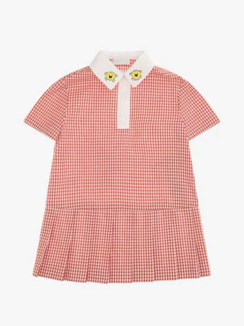 Gucci Kids gingham-pattern cotton dress