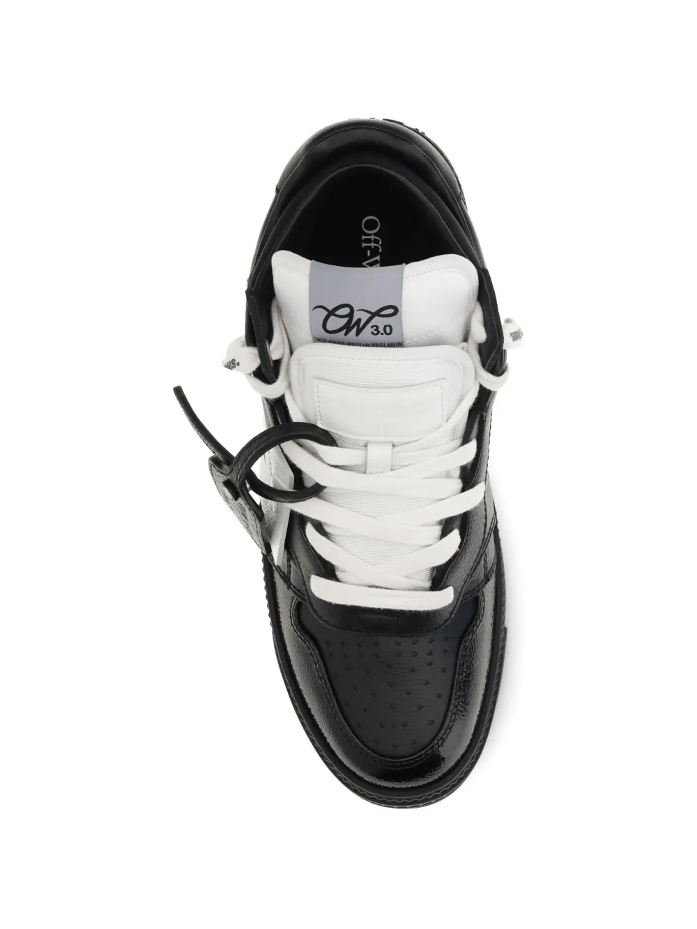 Off-White 3.0 Floating Arrow lace-up leather sneakers Zwart